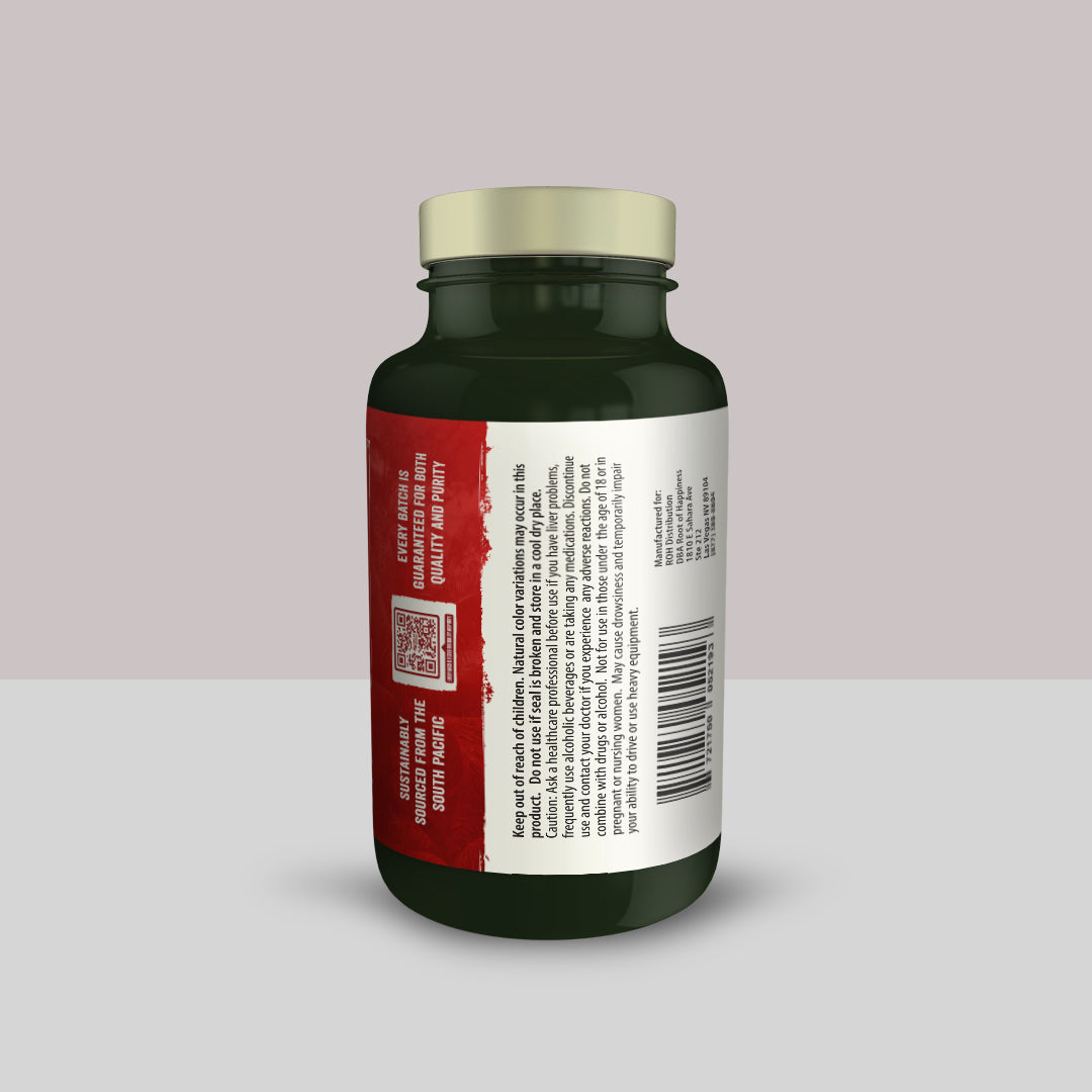 Liposomal American Koniak™ Kava Extract Capsules - Premium 250mg Kavalactones 30ct Bottle