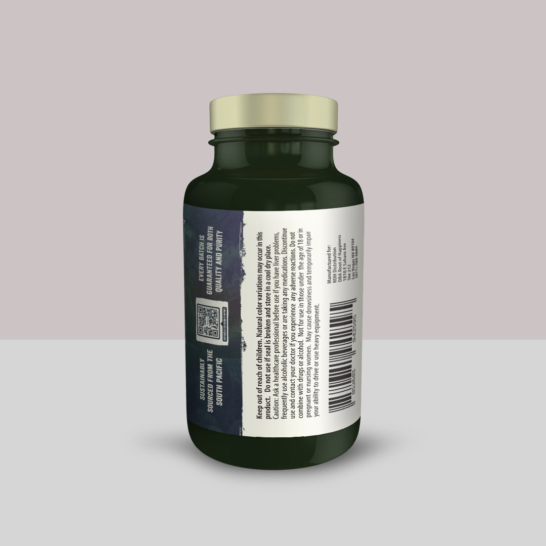 Liposomal Kava Extract Capsules - Premium 250mg Kavalactones 30ct Bottle