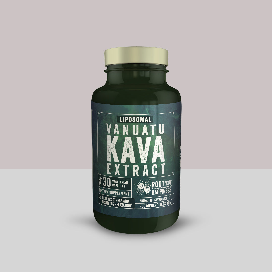 Liposomal Kava Extract Capsules - Premium 250mg Kavalactones 30ct Bottle