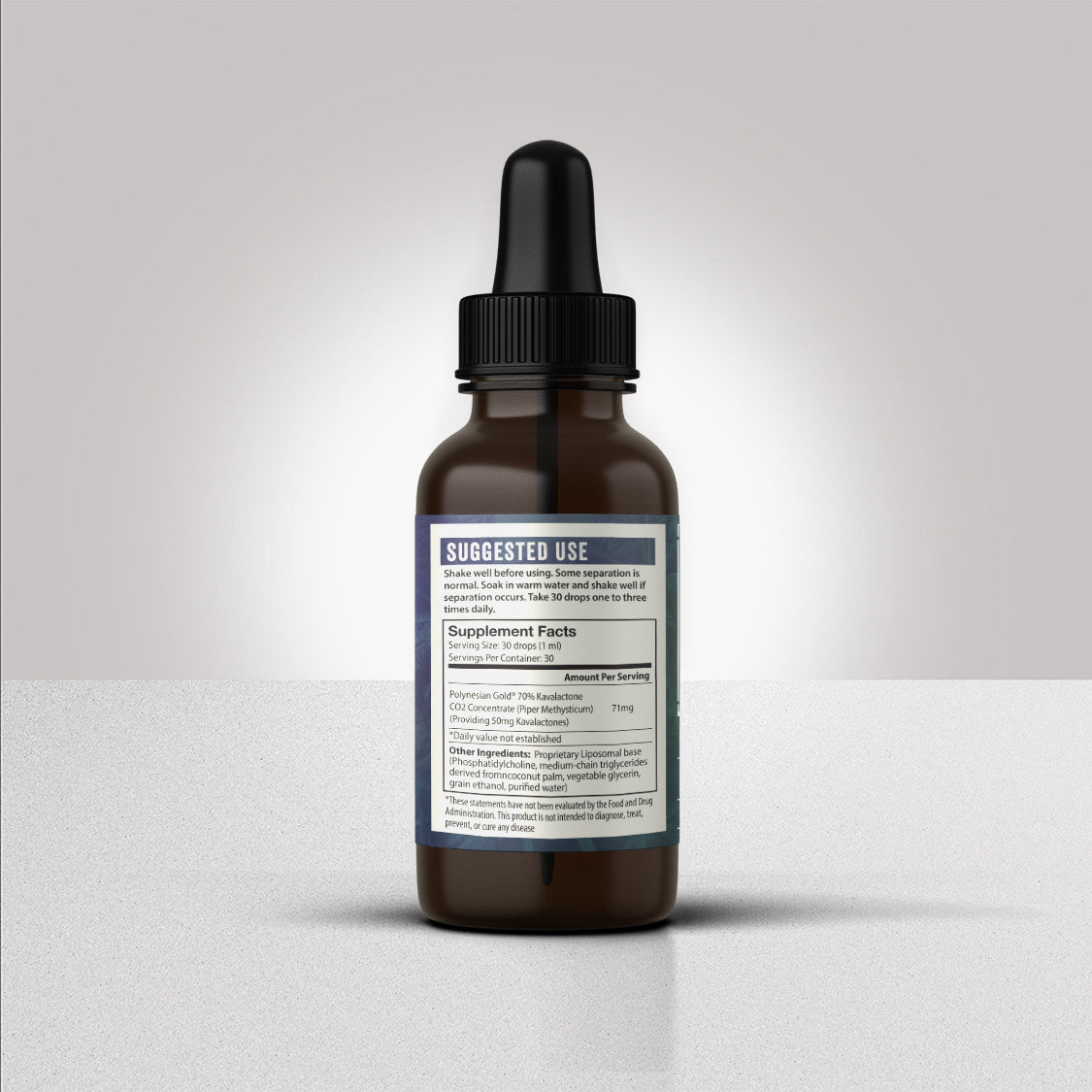 Liquid Kava Extract - Liposomal - Water Soluble - 1oz