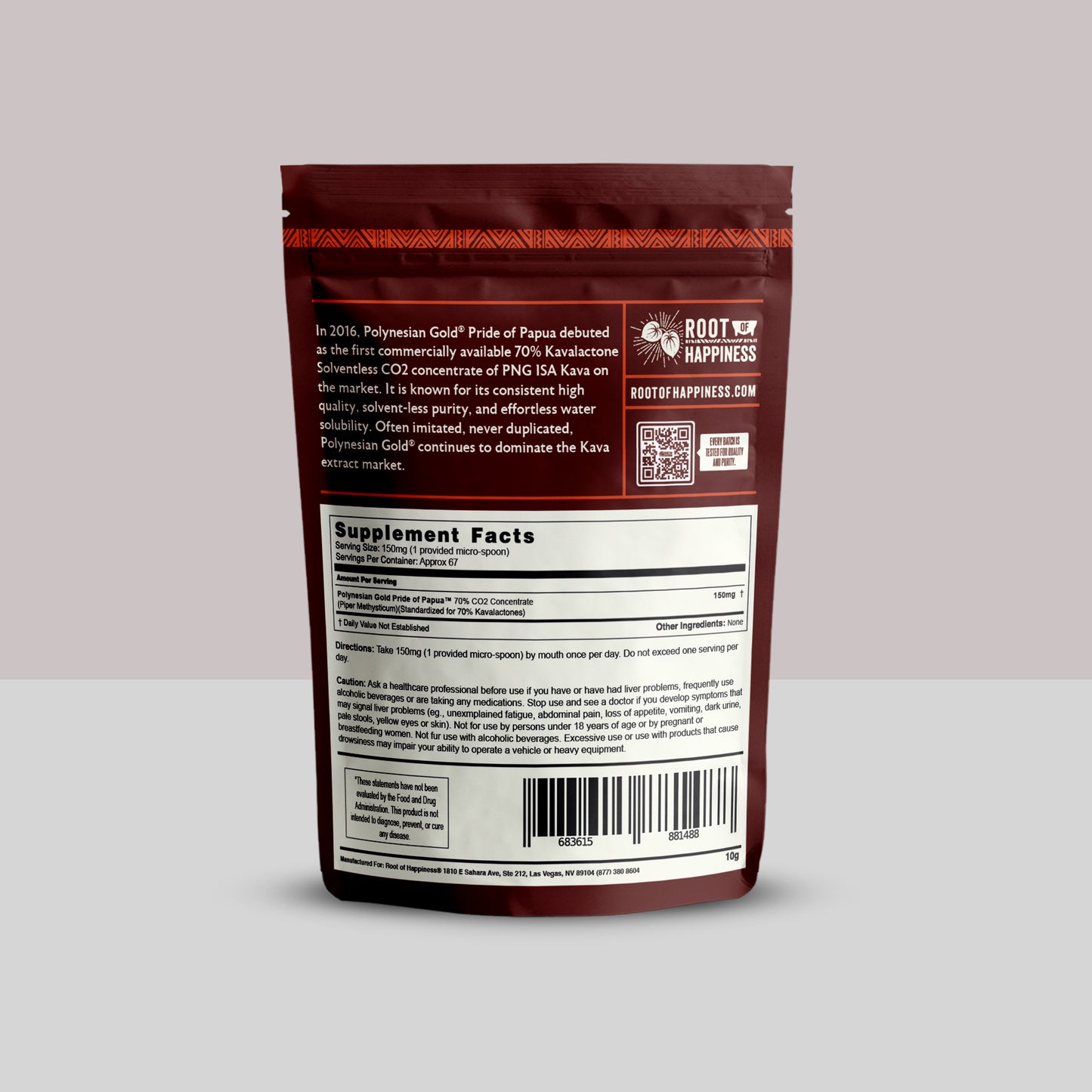 Pride of Papua 70% CO2 Extract - 10g Jar