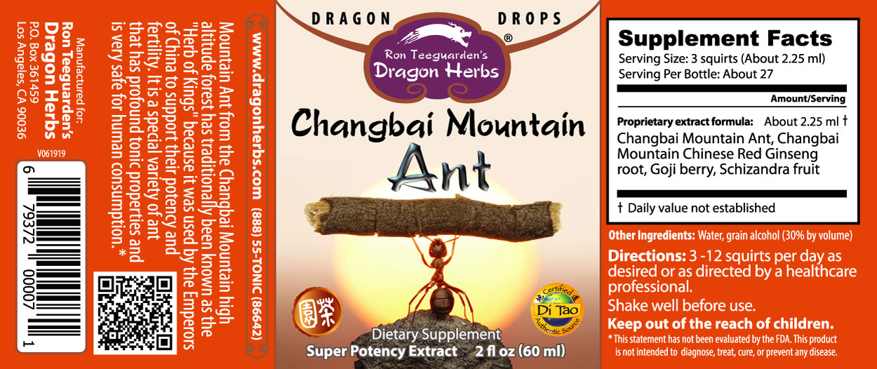 Changbai Mountain Ant Drops