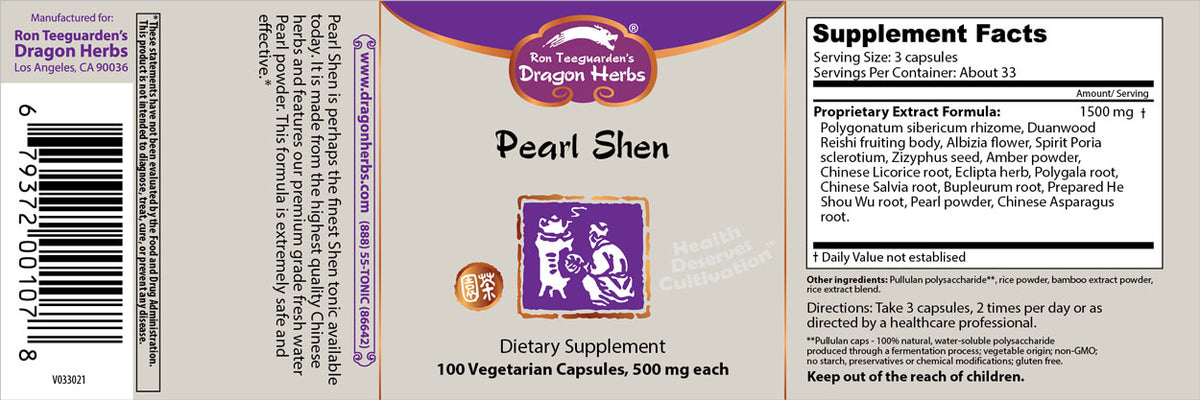 Pearl Powder (100 Capsules), Dragon Herbs
