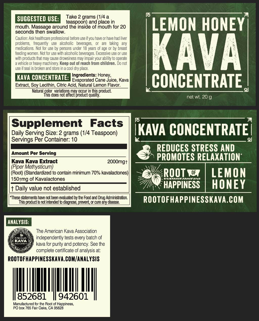 Sticker and Nutritional Facts