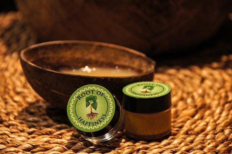 20g Jar Next to Kava Drink