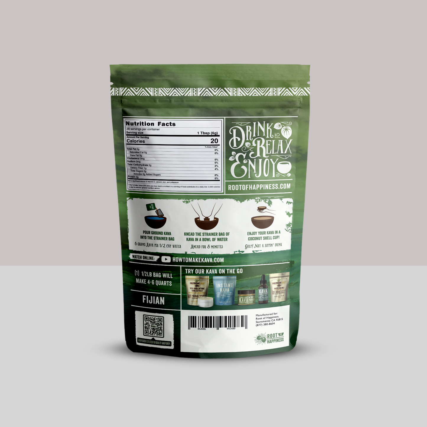 
                  
                    Fijian Kava Powder - Premium 1/2lb
                  
                