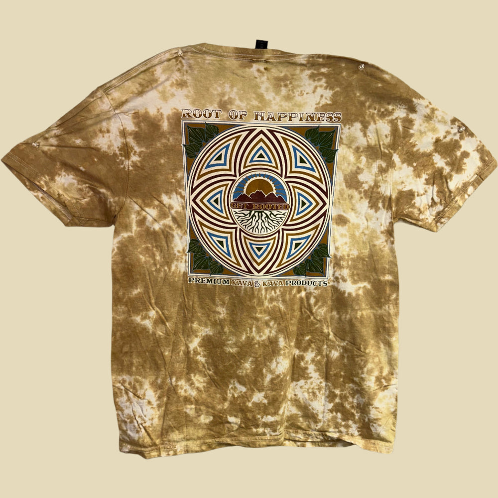 
                  
                    Root of Happiness Short Sleeve Hand Tie-Dyed 'Get Rooted' Shirt
                  
                