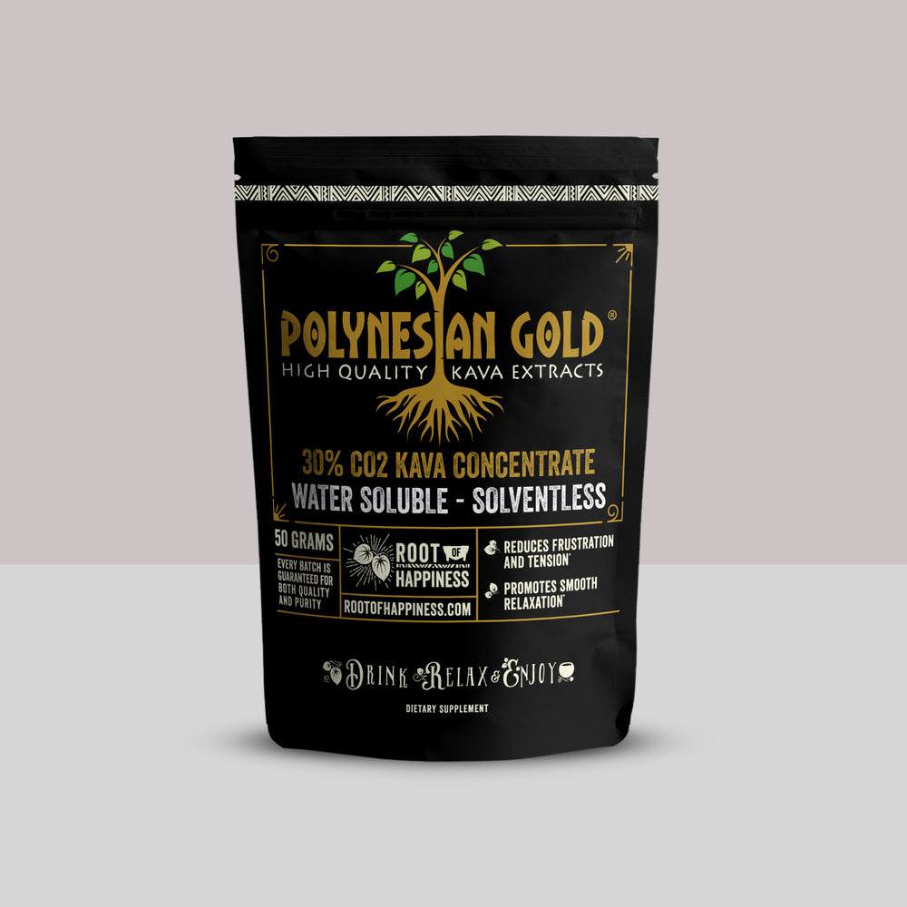 Polynesian Gold® 30% Kavalactone Water Soluble CO2 Kava Extract- 50g Bag